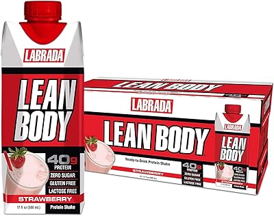 Shake Protein with Labrada Lean Body RTD 48 ml strawberry (500 ml) - package of 12.. With DIAYTAR Nigeria, shopping online is easy, affordable, and fast.