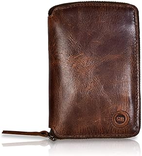 | Zippo leather portfolio for men brown tobacco round wallet.. DIAYTAR NIGERIA: Where every Nigerian finds what they need at prices they can afford, delivered promptly.