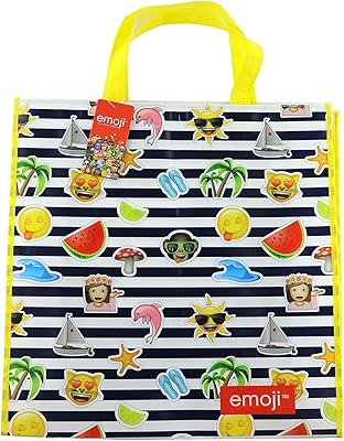 Ecological, foldable and reusable Emoji ecological racing bag for grocery store, multicolored, printed.. Get the deals you love and the delivery speed you need at DIAYTAR Nigeria.