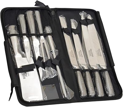 Set of 9 chef Ross Hairy Professional Eclipse Premium in stainless steel in a transport case.. Discover the joy of online shopping with DIAYTAR NIGERIA's budget-friendly prices and reliable shipping.