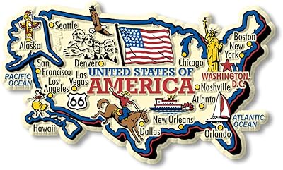 Jumbo USA magnetic card by magnets, collection souvenirs, made in the United States.. Skip the traffic, shop online — DIAYTAR Nigeria brings it to you.