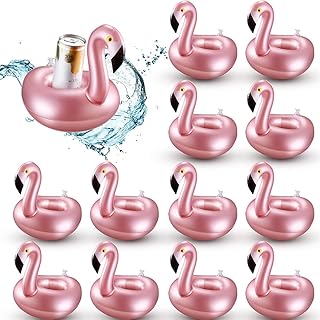 High deer 12 pieces Hawaiian festive decorations, giant inflatable pool float in pink gold, funny floating water toy, 12 pink pool toys pink toys.. Shop without boundaries at DIAYTAR NIGERIA, offering extensive variety at prices you'll appreciate.