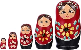 Russian Wooden Russian Powls Todmumy 5 pieces Matryoshka Wooden Wooden Dolls Bedroom Decoration Decoration for children.. Unlock access to a wide range of products with DIAYTAR NIGERIA's affordable e-commerce platform.
