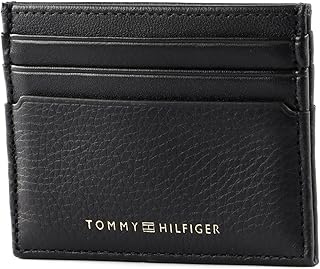Tommy Hilfiger's premium leather wallet for men, black, one size.. DIAYTAR NIGERIA makes luxury accessible with our affordable prices and dependable delivery service.