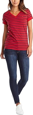 Nautica Ultra soft t-shirt with super comfortable stretch cotton stripes for women.. Why pay more? DIAYTAR Nigeria gives you the best for less.