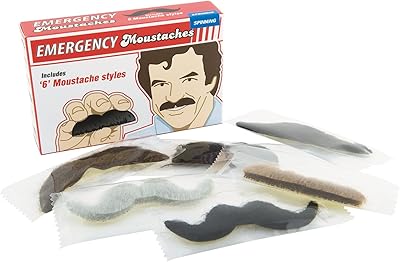 Emergency mustaches Gift Republic, black/brown/gray, one size.. Shop smart with DIAYTAR NIGERIA's vast selection and enjoy affordable shipping in just 5-8 days.