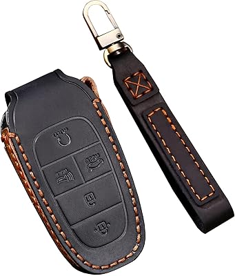 Kofuz Leather case for Hyundai Sonata Nexo Santa Fe Tucson car key (black, 5 buttons).. Spend less, get more — that’s the DIAYTAR Nigeria promise.