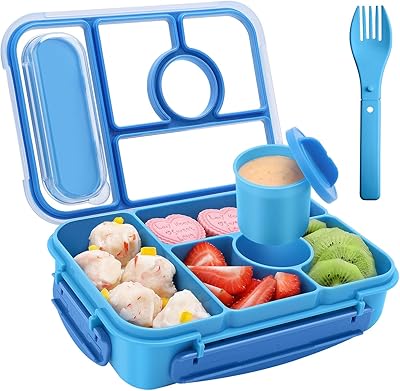 Lunch box Amathley Bento for adults, children's lunch boxes, lunch containers for adults/children/toddlers, Bento lunch box with children (blue).. Your digital shopping companion, DIAYTAR NIGERIA offers exceptional value with delivery in less than 8 days.
