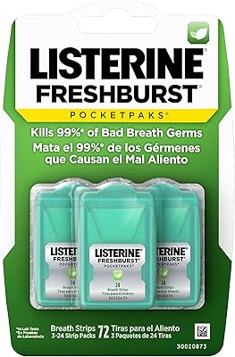 Listrine Breathe Pocket Packs Respiratory bands, kills bad germs, portable pack, 24 strip pack, pack of 3.. Nigeria's favorite online shopping platform, DIAYTAR offers unbeatable prices and delivery within a week.