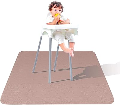 Maple brown leather anti -blunder carpets - Waterproof floor mats for high chair | High chair carpet | Asphalt carpet for high chair | Baby food mat | Anti-splash and spill carpets | carpet under the high chair (brown, square).. Whether it’s gadgets or groceries, DIAYTAR Nigeria delivers in less than 8 days.