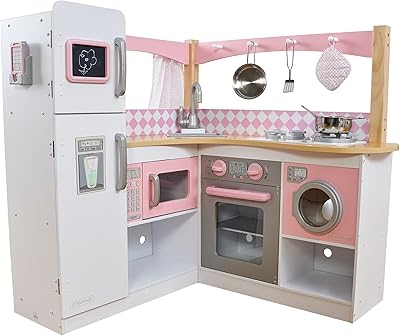 Kidkraft Grand Gourmet Corner 53185 Wooden Kitchen Toy For Children with Accessories.. DIAYTAR NIGERIA: Bridging the gap between consumers and quality products with affordable nationwide shipping.