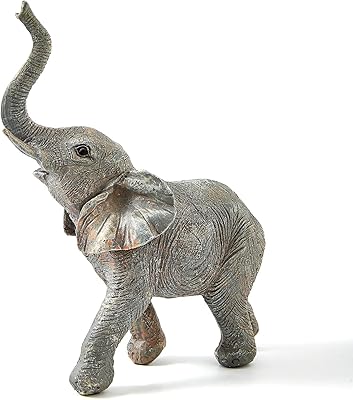 Otartu cute elephant statues with raised gray collection statue.. Shop anytime, receive on time — only with DIAYTAR Nigeria.