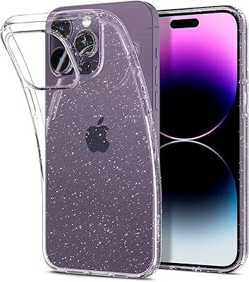 Protective shell Spigen Liquid Crystal Glitter designed for iPhone 14 Pro - Quartz Crystal.. Transform your online shopping experience with DIAYTAR NIGERIA's affordable and diverse marketplace.
