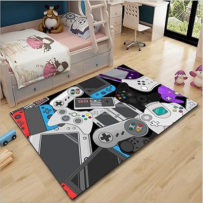FFLLAS video game controller carpets, gaming lifestyle, game decoration game mat, children's play mats for bedroom, living room, boys game carpet, 1 100 x 200 cm.. DIAYTAR NIGERIA brings the nation's largest product catalog to your doorstep at prices you'll appreciate.
