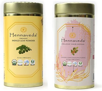 Henna -henaveda hair powder, 100 g and natural indigo coloring, 100 g.. Your shopping journey simplified with DIAYTAR NIGERIA's vast selection and budget-friendly shipping.