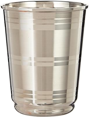 Raj Luxury Glass Design in stainless steel, silver, 12 cm, STGE01.. DIAYTAR NIGERIA makes online shopping accessible with our comprehensive platform and prompt delivery service.