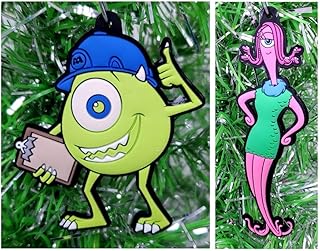 Set of Christmas decorations Monsters inc. Mike Wazowski and Celia MAE - Unique unbreakable design.. DIAYTAR NIGERIA brings the marketplace to every Nigerian home with affordable prices and quick delivery.