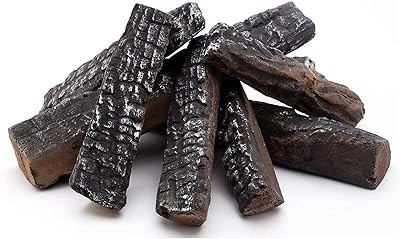 Set of firewood for wood and ceramic gas stove. Used in stoves and homes, 8 pieces.. DIAYTAR NIGERIA: Where shopping is affordable, selection is vast, and delivery is always reliable.