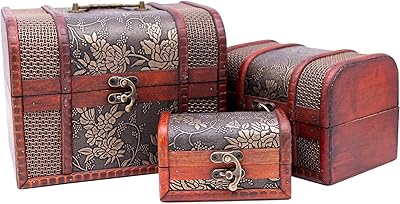 Wooden jewelry storage box 3 rooms Cadoux house.. DIAYTAR NIGERIA: Where affordability and variety meet with convenient delivery within 8 days.