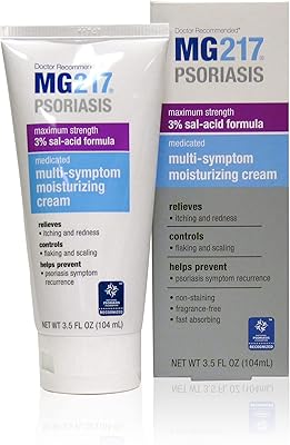 Cream against psoriasis MG 217, multi-symptom moisturizer against psoriasis with 3 %salicylic acid, 3.5 fl oz.. Navigate through thousands of products at pocket-friendly prices with DIAYTAR NIGERIA's easy-to-use platform.