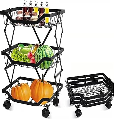 Kitchen shelf storage shelf for fruit and vegetables multifunctional metal.. DIAYTAR NIGERIA brings affordable shopping to every Nigerian home with delivery in just 5-8 days.