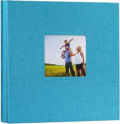 Large photo album with window, scrapbooking album sticker in linen, wedding anniversary, Valentine's Day, vintage souvenir book with virgin pages.. No more overpriced stores — DIAYTAR Nigeria brings the best to your door.