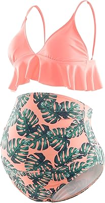 Two -room bikini set bhome for women pregnant, high waist and flying for summer.. DIAYTAR NIGERIA delivers what you want at prices you'll love, all within 5-8 days nationwide.