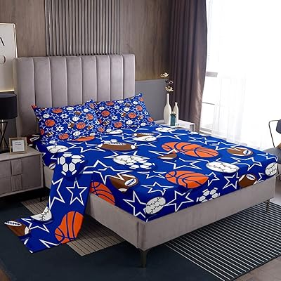 Feel you basketball, football and stars, flat blue sheet for children boys girls and adults, double waist with a pillowcase.. Nigeria's fastest-growing e-commerce site offers unbeatable prices and delivery within 8 days.