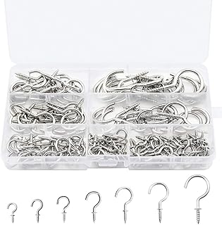 Schaefer 150 pieces screw hooks, metal ceiling hooks to hang cups, keys, towels, clothes, kitchen utensils, 7 sizes.. Discover the convenience of DIAYTAR NIGERIA's vast e-commerce platform with delivery in just 5-8 days.