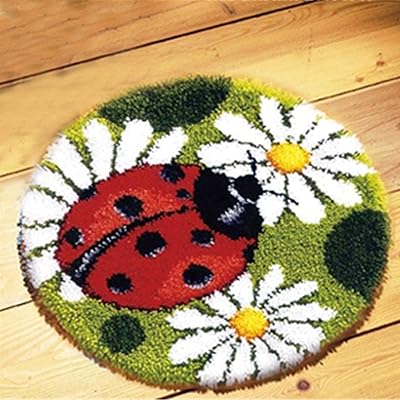 Lopot cat -shaped hook kit for the manufacture of children's and adult carpets with 17 "x 17" printed fabric pattern.. The smarter way to shop online in Nigeria is through DIAYTAR Nigeria.