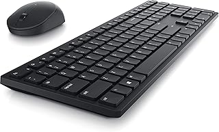 Wireless keyboard and mouse Dell km5221w pro, programmable button and battery indicator - Black.. Shop smarter, not harder with DIAYTAR NIGERIA - thousands of products at your fingertips with affordable delivery.