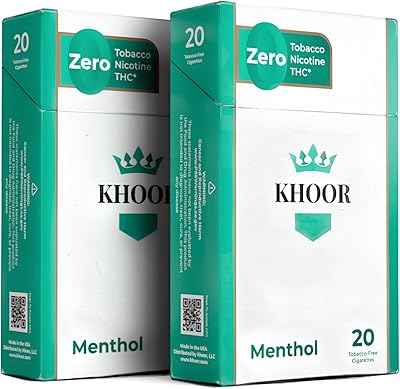 Cigarettes based on Khor without tobacco or nicotine - Tobacco or nicotine - replacement of nicotine cigarettes - Superior quality menthol - Package of 2 (40 sticks).. Shop without boundaries at DIAYTAR NIGERIA, offering affordable products with convenient delivery times.