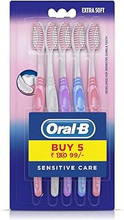 Sensitive, extra soft oral-B toothbrush (pack of 5).. Shop across boundaries with DIAYTAR NIGERIA's comprehensive platform and budget-friendly delivery.