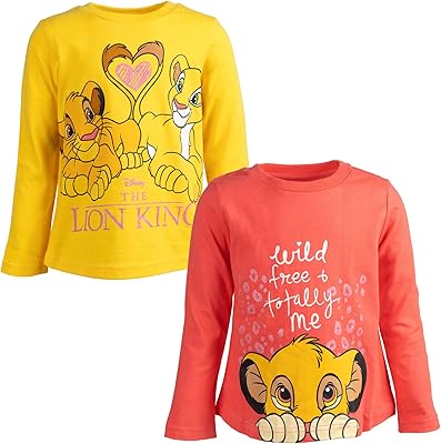 Lot of 2 Graphic T-shirts with long sleeve Disney the king.. Shop for less and receive more with DIAYTAR NIGERIA's expansive e-commerce platform and nationwide delivery.