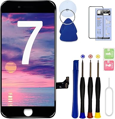 SIMDOG replacement screen for iPhone 7, 4.7 -inch LCD screen and 3D touch scanner, with proximity sensor, front camera, headphones and repair tools, for A1660, A1778, A1779 (black).. DIAYTAR NIGERIA brings the market to your fingertips with affordable prices and prompt delivery service.