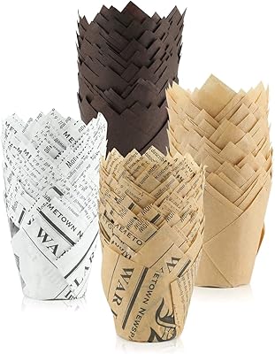 200 pieces of cupcake molds tulips muffin supports rustic brown and natural brown and natural packaging.. DIAYTAR Nigeria: trusted by thousands for fast, reliable delivery.