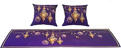 Colors of a batch of 2 Ramadan Kareem pillow covers and 1 bed -bed - E84558280Fen.. Shop confidently with DIAYTAR NIGERIA's vast product range and budget-friendly nationwide shipping.