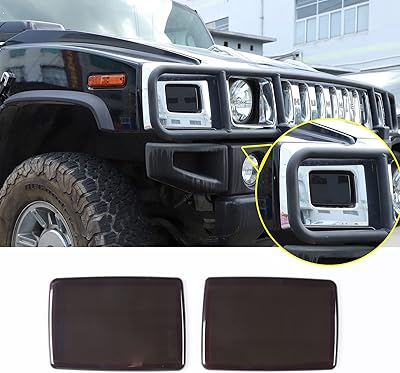Biogel front flashing lid, protection frame, outdoor decoration frame for Hummer H2 2003-2009, dark black.. DIAYTAR NIGERIA delivers value, variety, and convenience with our nationwide 5-8 day shipping.