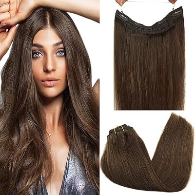 Human hair extensions Goo Goo Remy Halo Light Brown 16 inches 80g Human Hair Extensions Remy Returned in Real Hidden Human Hurdings Hidden with Invisible Transparent Peach Line.. Looking for a deal? DIAYTAR Nigeria has thousands waiting for you.