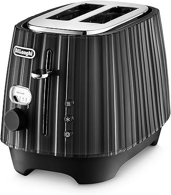 Grille-Pain de'longhi Ballerina, 2 slot toaster, 5 browning settings, defrosting and cancellation and pick-sex, CTD2003.BK, 900 watts, black.. Experience the satisfaction of affordable shopping with DIAYTAR NIGERIA's nationwide 5-8 day delivery.