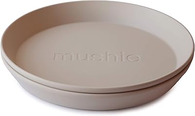 Moshi children's round plates | Set of 2 without BPA pass in the dishwasher.. Shop without boundaries at DIAYTAR NIGERIA, offering affordable products with convenient delivery times.