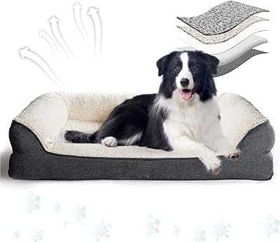 LIDUX Dog bed, Large dog beds, orthopedic bike for pets, removable and washable cover, lower non-slip sofa, dog sofa for comfortable sleep, 18 cm high (large, light gray) sofa (large, light gray).. Nigeria's e-commerce leader delivers unmatched variety and value to your doorstep in just 5-8 days.
