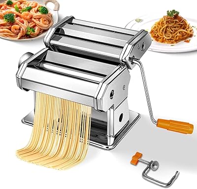 Todeco pasta machine, 6 adjustable thicknesses with washable aluminum rollers and a spaghetti cut, fettuccine, lasagna or dumplings.. Affordable choices, delivered fast — that's the DIAYTAR Nigeria promise.