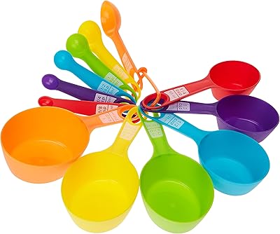 Set of Skido Kitchen measurements and cups, plastic cooking tools for cooking and measuring dry liquid ingredients (multicolored) - 12 parts.. Online shopping made simple and affordable — DIAYTAR Nigeria.