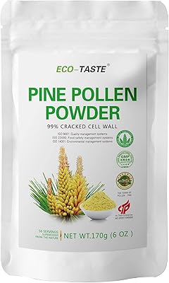 Pine pollen with an ecological taste 6 oz, wild harvest - taboliformis pineus, 99 % cracked cell wall.. Shop from anywhere in Nigeria and receive your DIAYTAR purchases at affordable prices within a week.