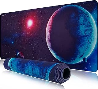 Extended anti -slip game mouse carpet Exco xxl vape with sewn edges (900 x 400 mm, planet) 7754.. DIAYTAR NIGERIA revolutionizes online shopping with competitive prices and reliable 5-8 day delivery.