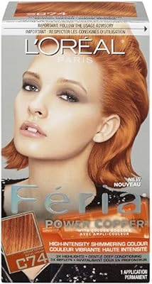 L'Oréal Paris feria permanent dye shiny multifacettes, C74 Copper crave (intense copper), 1 -tincture pack, hair dye.. DIAYTAR Nigeria: Discover more, spend less, and enjoy delivery within 5–8 days.
