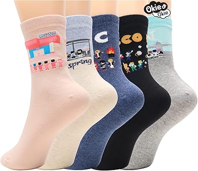 Women's socks Okey Okey - Animal Chat Dog Art Cartoon | Christmas gifts for women.. DIAYTAR NIGERIA: Transforming how Nigerians shop with our vast selection and nationwide delivery.