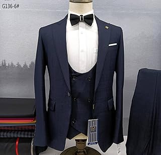 Set of 3 -piece costume blazer, jacket and pants/Formal costume relaxed for men for business and marriage.. Shop without boundaries at DIAYTAR NIGERIA, offering extensive variety at prices you'll appreciate.