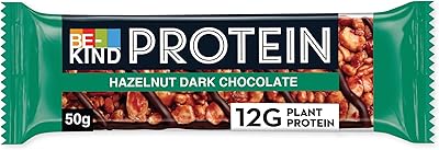 Protein bar with dark hazelnut black be-Kind, 12 g of vegetable proteins, gluten-free snacks, without preservatives, without artificial dyes, without sweeteners, 50 g bar.. Join millions of satisfied shoppers using DIAYTAR Nigeria every day.